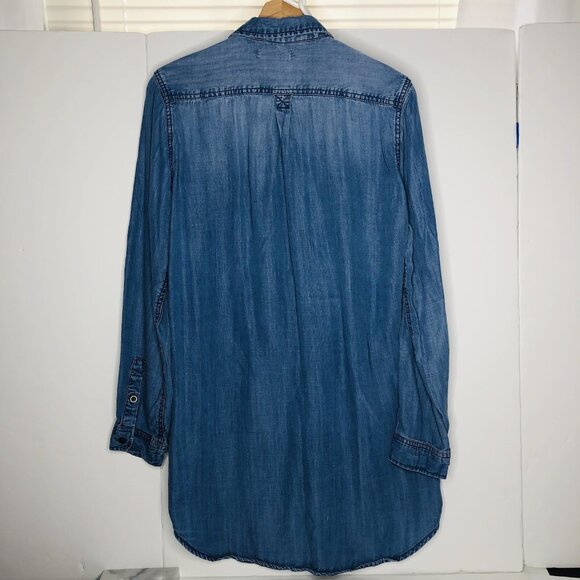 Life in Progress Chambray Top Shirt Dress Shacket Size L Comfort Hiking Outdoor - Picture 7 of 7